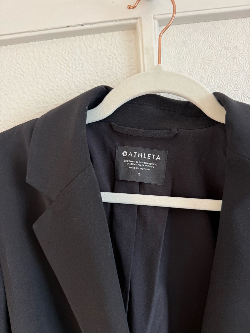 Athleta MVP Black Cinch Waist Blazer Jacket - Picture 4 of 5